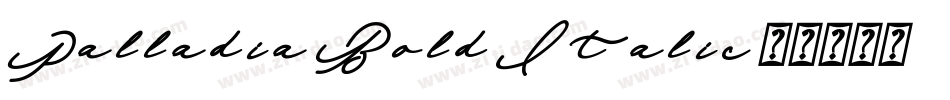 Palladia Bold Italic字体转换